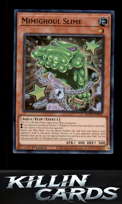 1st Edition Mimighoul Slime ROTA-EN092 YuGiOh Super Rare Rage of the Abyss Card