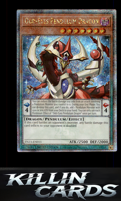 1st Edition Odd-Eyes Pendulum Dragon (Quarter Century Secret Rare) TN23-EN011 Yu