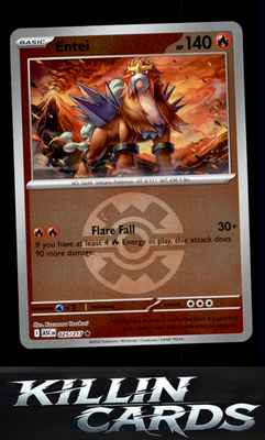 Reverse Holofoil Entei (Quick Ball) 025/217 Pokemon Rare ME: Ascended Heroes Car