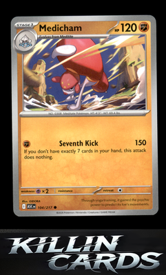 Medicham - 104/217 104/217 Pokemon Common ME: Ascended Heroes Card NM