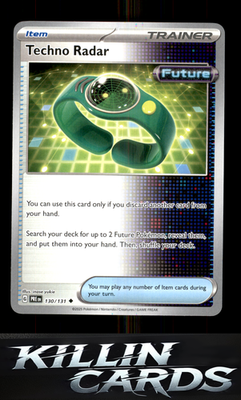 Techno Radar 130/131 Pokemon Uncommon SV: Prismatic Evolutions Card NM