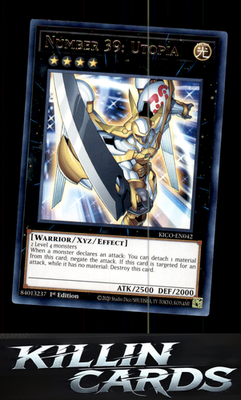 1st Edition Number 39: Utopia KICO-EN042 YuGiOh Rare King's Court Card NM