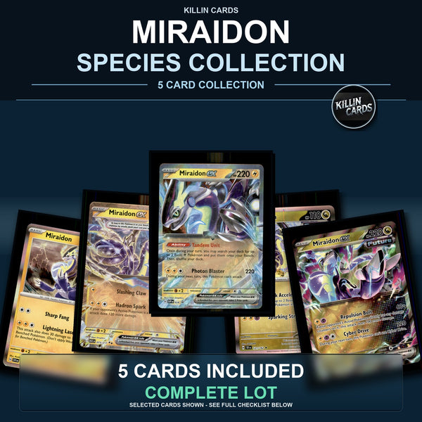 Pokemon TCG Miraidon Species Collection 5 Different Cards
