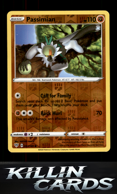 Reverse Holofoil Passimian 097/189 Pokemon Common SWSH03: Darkness Ablaze Card N