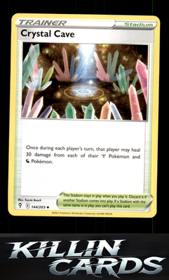 Crystal Cave 144/203 Pokemon Uncommon SWSH07: Evolving Skies Card NM