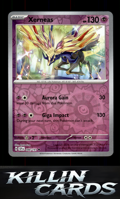 Reverse Holofoil Xerneas 088/191 Pokemon Uncommon SV08: Surging Sparks Card NM