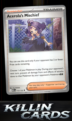 Acerola's Mischief - 113/132 113/132 Pokemon Uncommon ME01: Mega Evolution Card