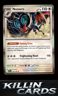Noivern 128/159 Pokemon Rare SV09: Journey Together Card NM