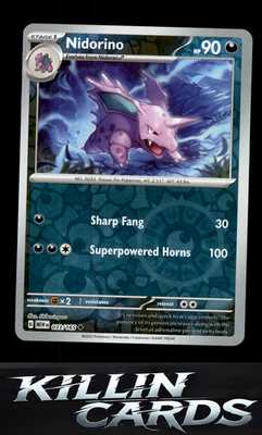 Reverse Holofoil Nidorino 033/165 Pokemon Uncommon SV: Scarlet & Violet 151 Card