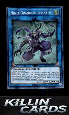 Ninja Grandmaster Saizo OP20-EN010 YuGiOh Super Rare OTS Tournament Pack 20 Card