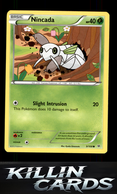 Nincada 9/108 Pokemon Common XY - Roaring Skies Card NM