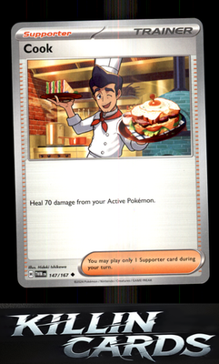 Cook 147/167 Pokemon Uncommon SV06: Twilight Masquerade Card NM