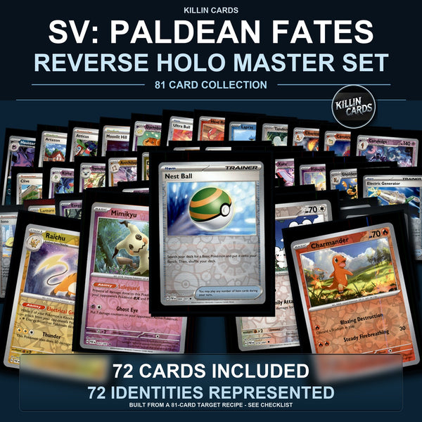 Pokemon TCG SV: Paldean Fates Reverse Holo Master Set 72 Reverse Holo Card