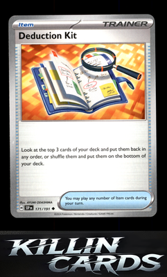 Deduction Kit 171/191 Pokemon Uncommon SV08: Surging Sparks Card NM