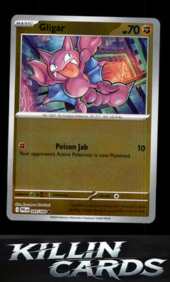 Reverse Holofoil Gligar 049/094 Pokemon Common ME02: Phantasmal Flames Card NM