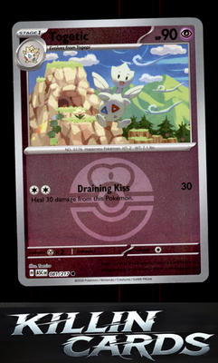 Reverse Holofoil Togetic (Love Ball) 081/217 Pokemon Common ME: Ascended Heroes