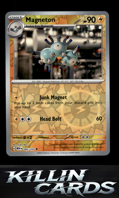 Reverse Holofoil Magneton 082/165 Pokemon Uncommon SV: Scarlet & Violet 151 Card