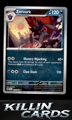 Reverse Holofoil Zoroark 032/064 Pokemon Rare SV: Shrouded Fable Card NM
