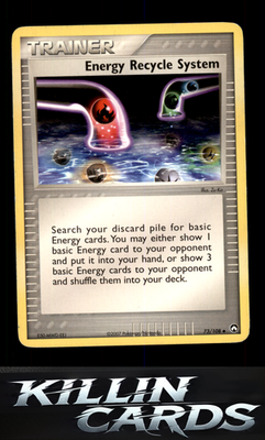 Energy Recycle System 73/108 Pokemon Uncommon Power Keepers Card LP