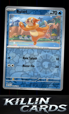Reverse Holofoil Buizel 046/198 Pokemon Common SV01: Scarlet & Violet Base Set C