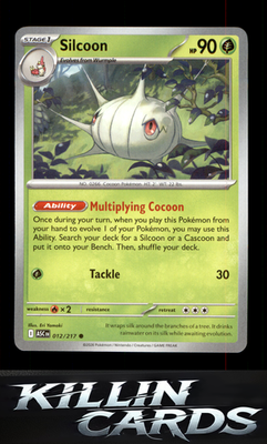 Silcoon 012/217 Pokemon Common ME: Ascended Heroes Card NM