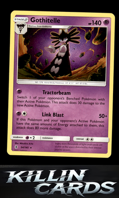 Gothitelle 54/145 Pokemon Rare SM - Guardians Rising Card LP