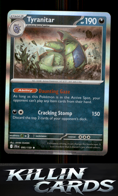 Tyranitar 095/159 Pokemon Rare SV09: Journey Together Card NM