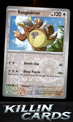 Reverse Holofoil Kangaskhan - 151/182 151/182 Pokemon Common SV10: Destined Riva