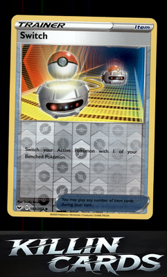 Reverse Holofoil Switch 183/202 Pokemon Uncommon SWSH01: Sword & Shield Base Set
