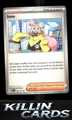Iono - 185/193 185/193 Pokemon Uncommon SV02: Paldea Evolved Card NM