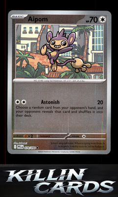 Aipom 078/094 Pokemon Common ME02: Phantasmal Flames Card NM