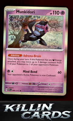 Munkidori (Energy Symbol Pattern) 099/217 Pokemon Rare ME: Ascended Heroes Card