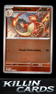 Reverse Holofoil Charmeleon 012/094 Pokemon Common ME02: Phantasmal Flames Card