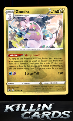 Goodra 197/264 Pokemon Rare SWSH08: Fusion Strike Card NM