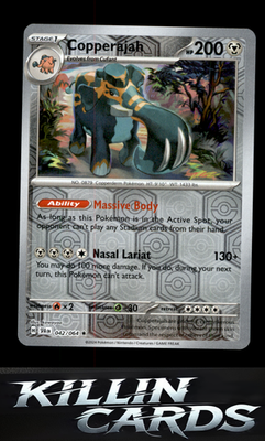 Reverse Holofoil Copperajah 042/064 Pokemon Rare SV: Shrouded Fable Card NM