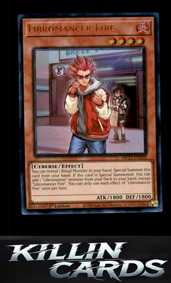 1st Edition Libromancer Fire MP23-EN058 YuGiOh Ultra Rare 25th Anniversary Tin: