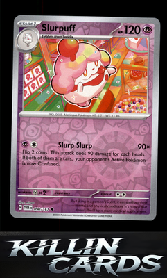 Reverse Holofoil Slurpuff 090/167 Pokemon Uncommon SV06: Twilight Masquerade Car