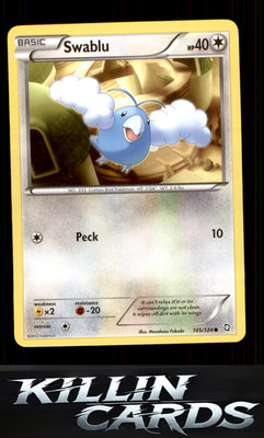 Swablu (105) 105/124 Pokemon Common Dragons Exalted Card LP