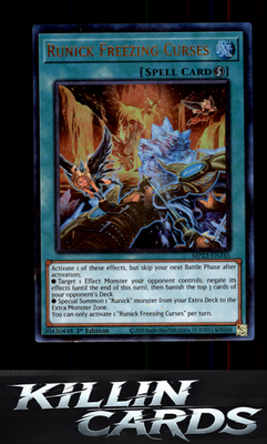 1st Edition Runick Freezing Curses MP23-EN245 YuGiOh Ultra Rare 25th Anniversary