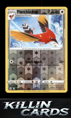 Reverse Holofoil Fletchinder 139/203 Pokemon Uncommon SWSH07: Evolving Skies Car