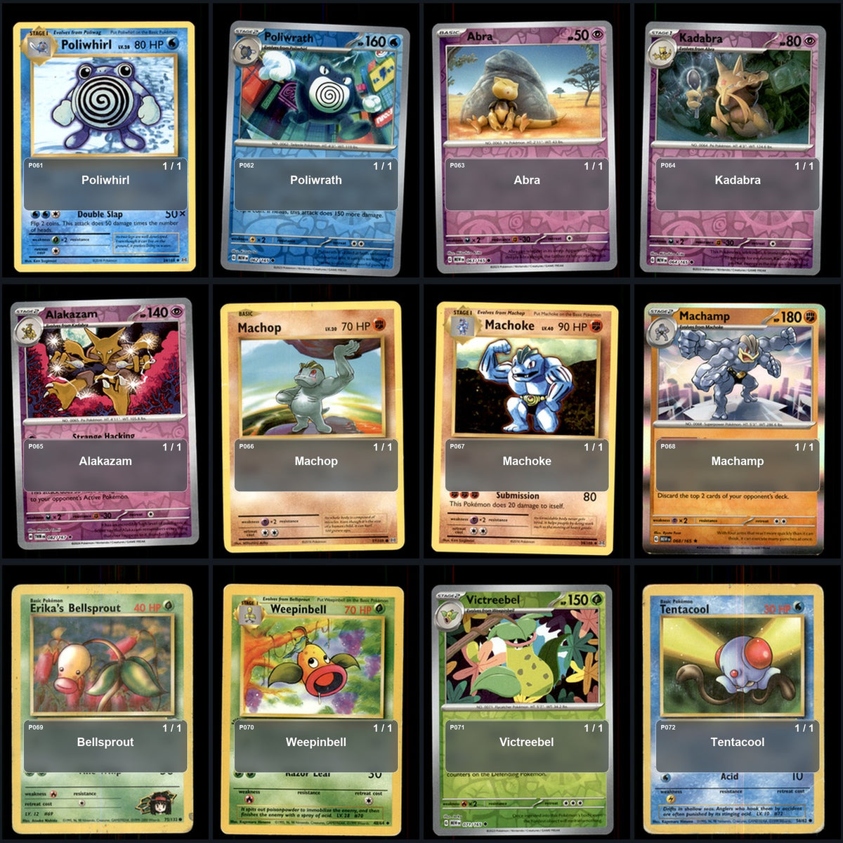 Pokemon TCG Generation 1 Kanto Pokemon Pokedex Set 151 Cards Collection