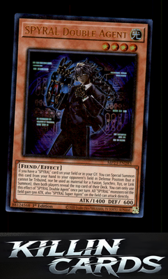1st Edition SPYRAL Double Agent MP23-EN283 YuGiOh Ultra Rare 25th Anniversary Ti