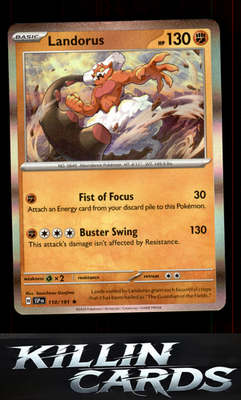 Landorus 110/191 Pokemon Rare SV08: Surging Sparks Card NM