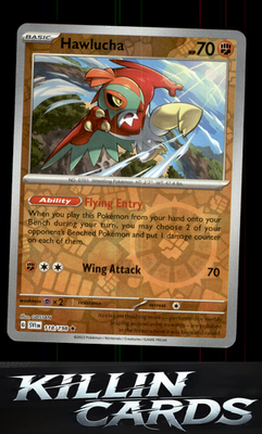 Reverse Holofoil Hawlucha 118/198 Pokemon Rare SV01: Scarlet & Violet Base Set C
