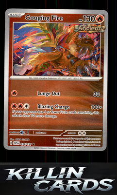 Reverse Holofoil Gouging Fire 038/191 Pokemon Rare SV08: Surging Sparks Card NM