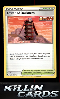 Tower of Darkness 137/163 Pokemon Uncommon SWSH05: Battle Styles Card NM