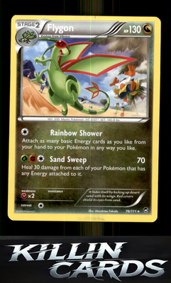 Flygon 76/111 Pokemon Rare XY - Furious Fists Card NM