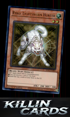 1st Edition Ryko, Lightsworn Hunter (Platinum Secret Rare) RA02-EN003 YuGiOh Pla