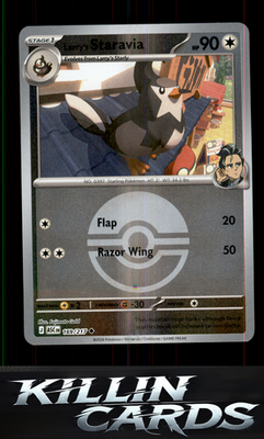 Reverse Holofoil Larry's Staravia (Poke Ball) 169/217 Pokemon Uncommon ME: Ascen