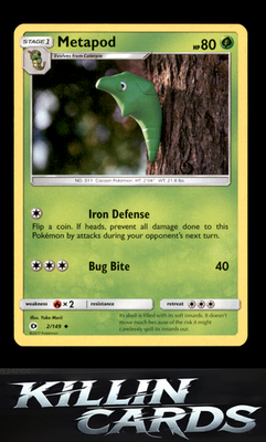 Metapod 2/149 Pokemon Uncommon SM Base Set Card NM